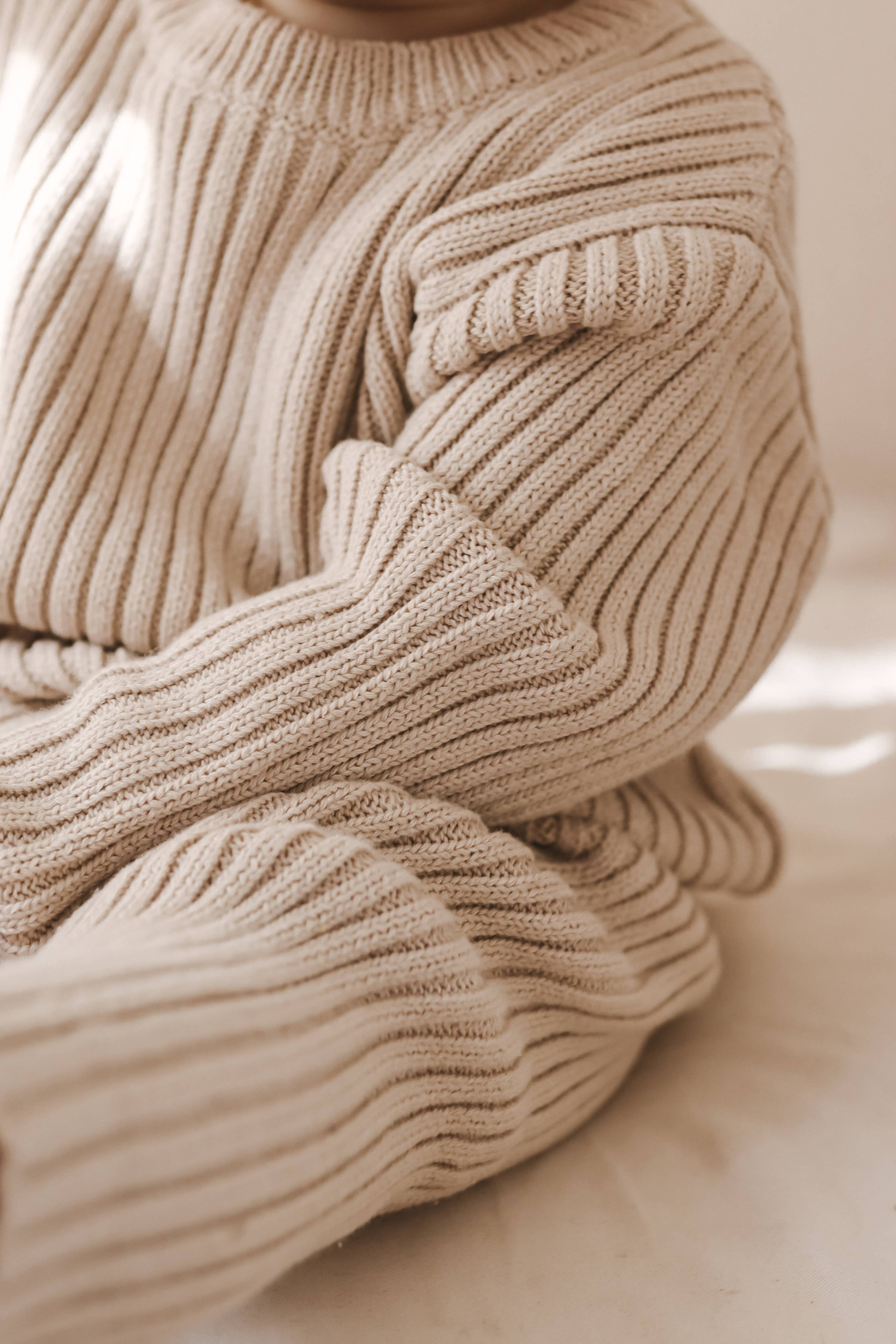 Image of Luna + Luca Chunky Rib Pullover